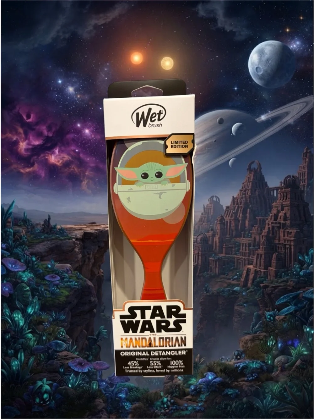 Wet Brush Star Wars Mandalorian Grogu Original Detangler Limited Edition NWT